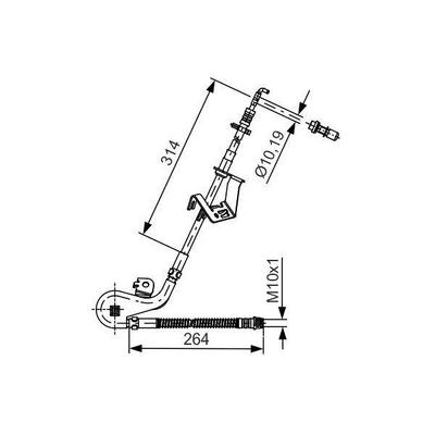 On Sag Fren Hortumu P407 P407 Sw Coupe C5 Iii 04> BOSCH 1987481428