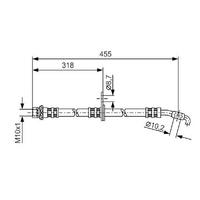 On Fren Hortumu Sag - Sol Toyota Corolla Ae100 - 101 - 111 92>01 BOSCH 1987476255