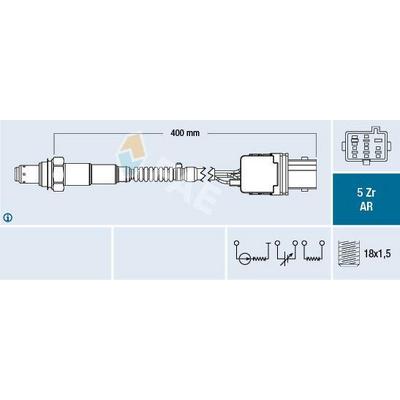 Oksijen Sensoru Alfa Romeo 156 02>06) 166 00>07 FAE 75096