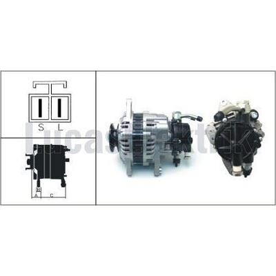 Alternator 12V 90A V P Mitsubishi Pajero Ii 2500 4Wd LUCAS LEA0645