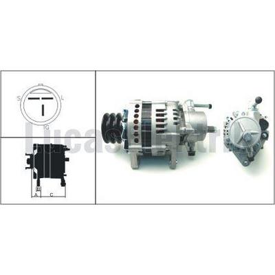 Alternator 24V 50A Isuzu Npr66 Sampiyon LUCAS LEA0651