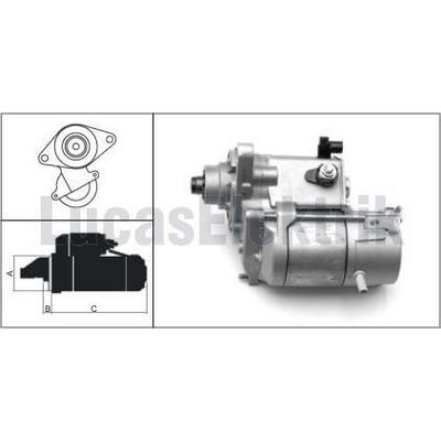 Mars Motoru 12V / 1 6Kw / 9Dis Honda Accord Iii / Iv  LUCAS LES0080