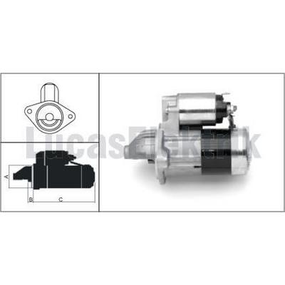 Mars Motoru 12V / 1 4Kw / 11Dis Opel Astra F Vectra 1 7 LUCAS LES0102