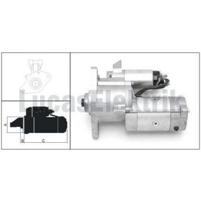 Mars Motoru 24V 3 2Kw 9 Dis Mitsubishi Fuso Canter 3 3 Diesel 4 2 Diesel 60 Fe449 Em LUCAS LES0139