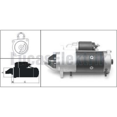 Mars Motoru 12V 3 0Kw 9Dis Deutz Fahr (Khd) LUCAS LES0199