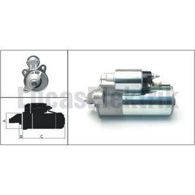 Mars Motoru 12V 2.0Kw 9Dis Ford C-Max  04>11 1.8 Tdci Mondeo Iv 07>14 1.8 Tdci Focus Ii 04>11 1.8 Tdci S-Max 06>14 1.8 Tdci LUCAS LES0293