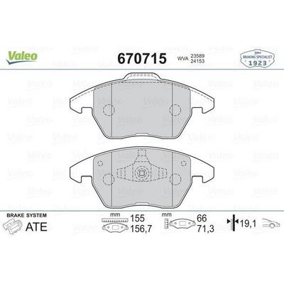 On Fren Balatasi P307 01 07 2 0Hdi 2 0I P207 06>1 6Thp C4 04> 2 0Hdi 2 0I VALEO 670462