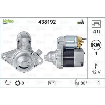 Mars Motoru 12V 8 Dis 1 00Kw C1 P107 1 0 05>Euro4 / Euro5 VALEO 438192