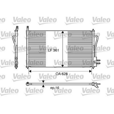 Klima Radyatoru Focus Ii 1.4 16V / / 1.8Tdci / 1.6 Zetec S 16V (98 04) Olcu: (628×361×16) VALEO 817493