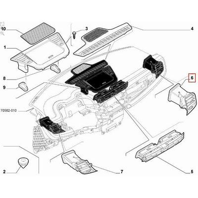 Difuzor Ic Sag Alfa Romeo Giulietta 10>20 OPAR 156105807