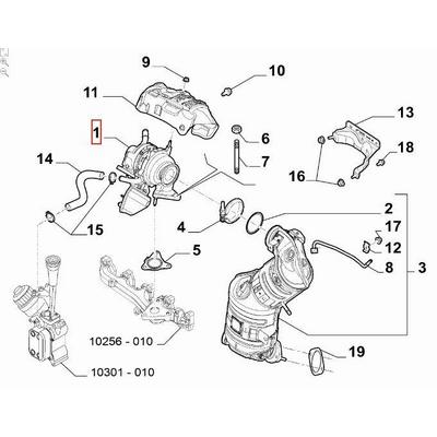 Turbosarj Egea Doblo Fiorino 500X-L 1.3 Mjet E6 15>21 OPAR 46340353