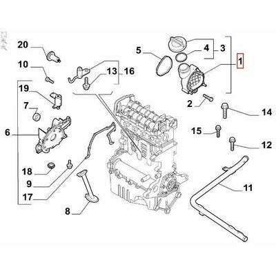 Yag Dolum Kapagi + Sportu Komple Egea Linea Doblo Bravo Giulietta 1.6 Mjet 10> OPAR 55212606