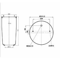 Dingil Körügü Komple Metal Pistonlu Dorse  AIRMOTION M10.752.C