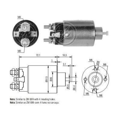 Mars Otomatigi 12V Hyundai Accent Elantra Sonata / Mitsubishi Colt L200 L300 Lancer Paje ZM 4699