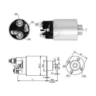 Mars Otomatigi 12V Clio Kangoo Dacia Logan Sandero 1 5 Dci 4 Delik (Mitsubishi Tipi) ZM 6993