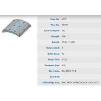 On / Arka Fren Balatasi Pabuc Bmc Dev Fatih Yeni Model 220-26  (20 Li̇k) (S15088020) EREN 4880 M71