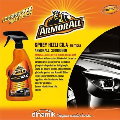 Armorall Shield Even Better Than A Wax, Su İti̇ci̇ Ozellikli Sprey Hizli Cila Sadece Püskürtün Ve Si̇li̇n. 500Ml.  ARMORALL 301900800