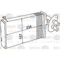 Kalorifer Radyatoru (Klimali) Transporter T4 96>03  BEHR 8FH351308-741