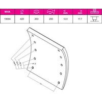 Dorse - Bpw - Saf Dingil Fren Balatasi Pabuc Borankay 20Mm 10 Delik BESER 5687