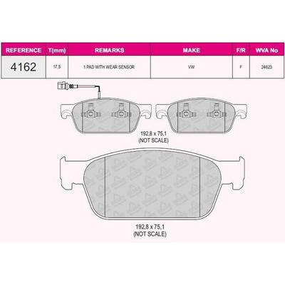 On Fren Balatasi Transporter T5 - T6 1.9 2.0Tdi 03> BESER 3623