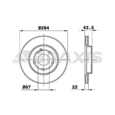 Fren Diski On C-Class W202 93>00 S202 96>01 BRAXIS AD0403