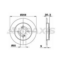 Arka Fren Disk Aynasi Duz Yaris Ii 06>11 260×4 BRAXIS AE0805