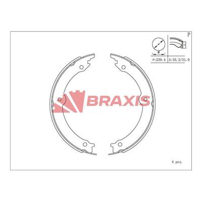 El Fren Balatasi Pabuc Land Cruiser 08 > BRAXIS AC0221