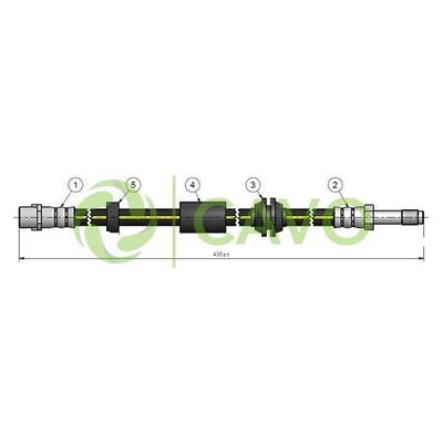 On Fren Hortumu Volvo C30 06 > 12 C70 Ii 06 > 13 S40 Ii 04 > 12V V50 04 > 12 CAVO C900 296A