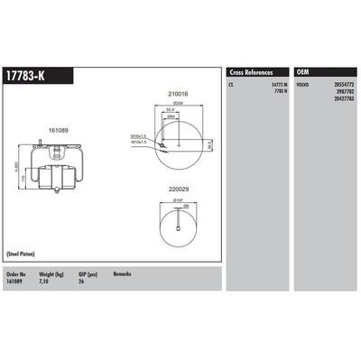 Komple Metal Pistonlu Volvo CONNECT MD 14925-K