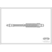 Fren Hortumu Arka (300Mm) Bmw E60 E61 E64 E65 E66 E67 03>09 E30 82>91 CORTECO 19018507