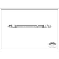 Arka Fren Hortumu 170Mm Vw: Transporter Iv 98-03 V 03-09 CORTECO 19031068