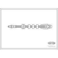 Fren Hortumu On Bmw E60 E61 E63 E64 03>10 CORTECO 19031638