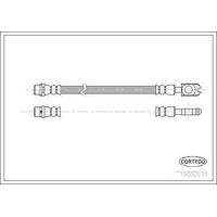 Arka Fren Hortumu Audi A6 1.8T Quattro 97>05 2.4 Quattro 98> 2.5Tdi Quattro 00>05 Passat 1.9Tdi CORTECO 19032277