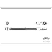 Arka Fren Hortumu Passat 96>05 CORTECO 19032528