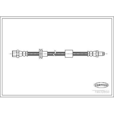 Fren Hortumu On S-Class W140 91>99 C140 91>99 CORTECO 19032850