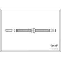 Arka Fren Hortumu Mercedes Sprinter 315Cdi 06-09 CORTECO 19036178