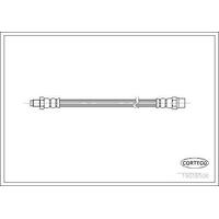 Fren Hortumu Arka (227Mm) Bmw E21 E30 E36 E46 E28 E34 E23 E24 E32 Z3 79>05 Audi A6 C4 94>97 CORTECO 19018506