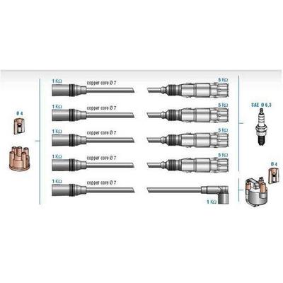 Buji+Bobin Kablosu Takimi Polo Classic Passat Sharan Toledo Ibiza Cordoba 1,6 - 2,0 Aft 95>00 DODUCO 7803