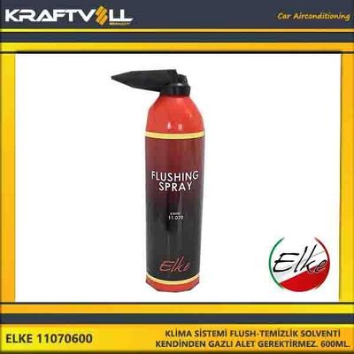 Klima Sistemi Flush-Temizlik Solventi - Kendinden Gazli Alet Gerektirmez. 600Ml. ELKE 11070600