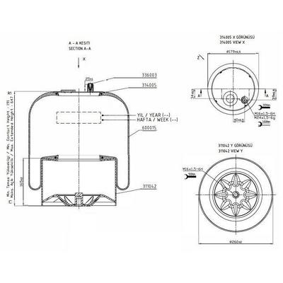 Dingil Korugu Komple Metal Pistonlu - Mercedes-Benz / Actros Mp2-Mp3 03> -  Axor 02>04 FITTECH F10.4183.C01