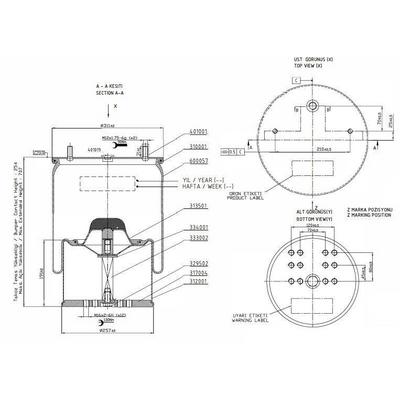 Dingil Korugu Komple Metal Pistonlu - Bpw / Dorse 36 FITTECH F10.881.C