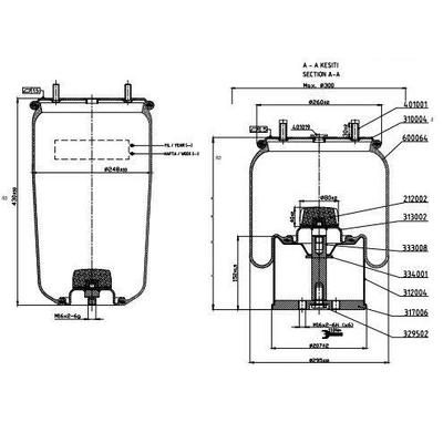 Dingil Korugu Komple Metal Pistonlu - Kassbohrer / Schmitz / Bpw / Dorse 30K FITTECH F10.940.C