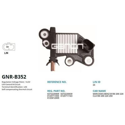 Konjektor (12V) X156 13> W176 12>18 W246 12>18 C117 13>19 GENON GNR-B352