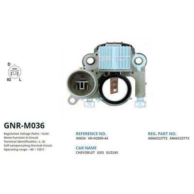 Alternator Konjektor Mitsubishi Tip 12V Chevrolet / Suzuki (L  Ig) GENON GNR-M036