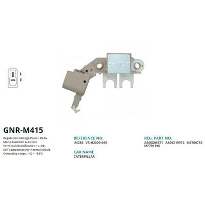 Alternator Konjektor 24V Mitsubishi Tip Mitsubishi / Caterpillar Is Makinasi (L  I(R)) GENON GNR-M415