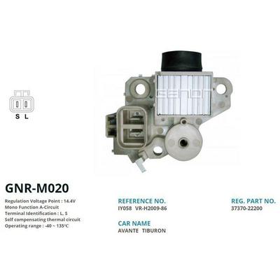 Alternator Konjektor 12V Hyundai Accent - Elentra - Sonata 90 Amp (2 Fis Tek Uc) (L  S) GENON GNR-M020