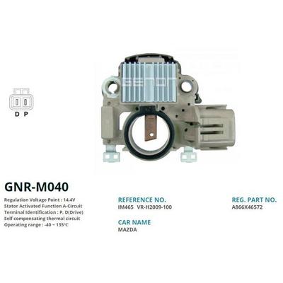 Alternator Konjektor 12V Mazda 6 / Mpv 215 00-02 Meksefeli (P  D(Drive)) GENON GNR-M040