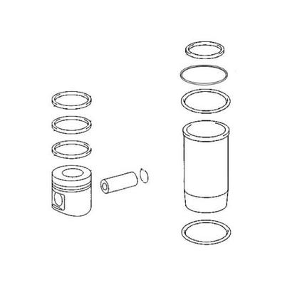 Motor Kiti (Piston-Segman-Gomlek) 128 Mm (0.20 Dusuk) M-Benz Om 457-Axor Euro 5 GOETZE 89-72585S1A