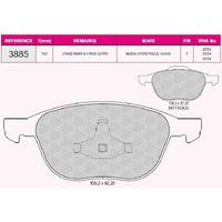 On Fren Balatasi Focus Ii 04 /> Focus Ii C Max 04>07 C Max 07 /> Focus Iii 11 /> 1 6Eco / 1 6Tdci / 1 8Tdci / 2 0Tdci Kuga 2 0Tdci 07 /> Mazda Iii Mazda V Volvo C30 C70 Ii S40 Ii V50 03> GRAP 93885