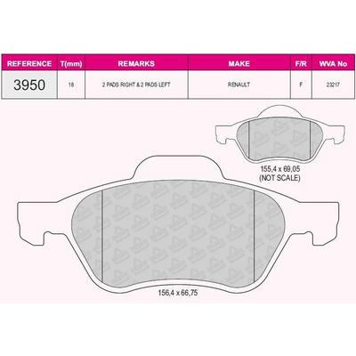 On Fren Balatasi Laguna Ii 1 6 16V 1 8 16V 1 9 3 0 V6 Megane Ii 05- 1 6 16V 1 5 2 0 1 9 GRAP 93950